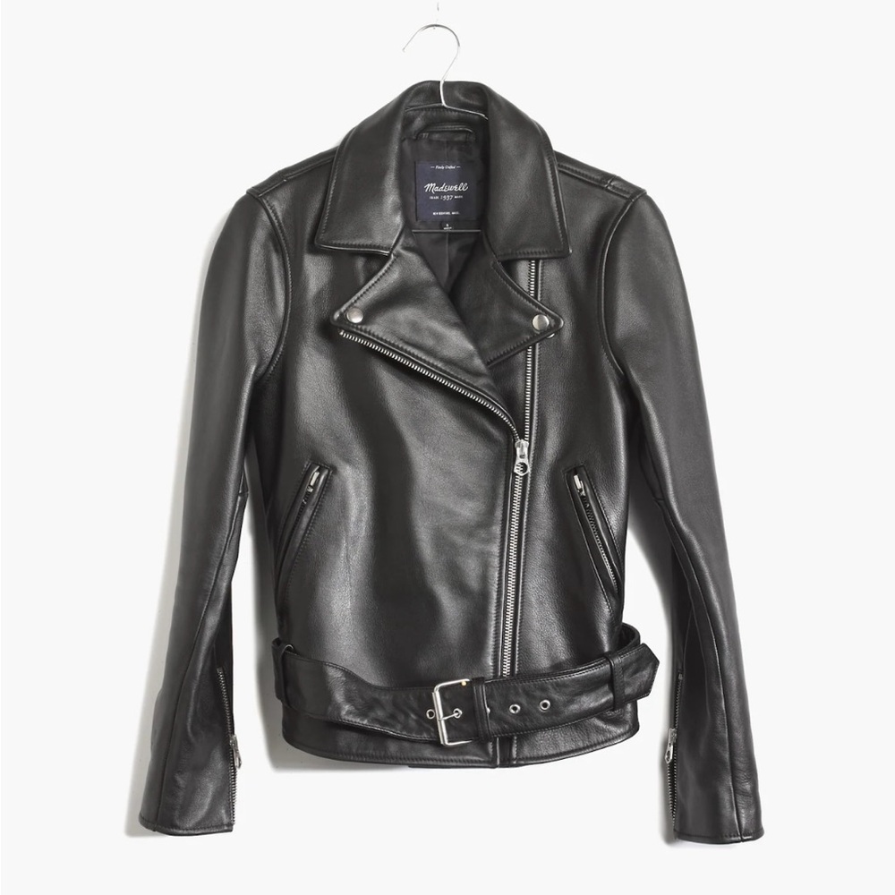 Madewell The Ultimate Leather Motorcycle Jacket size S